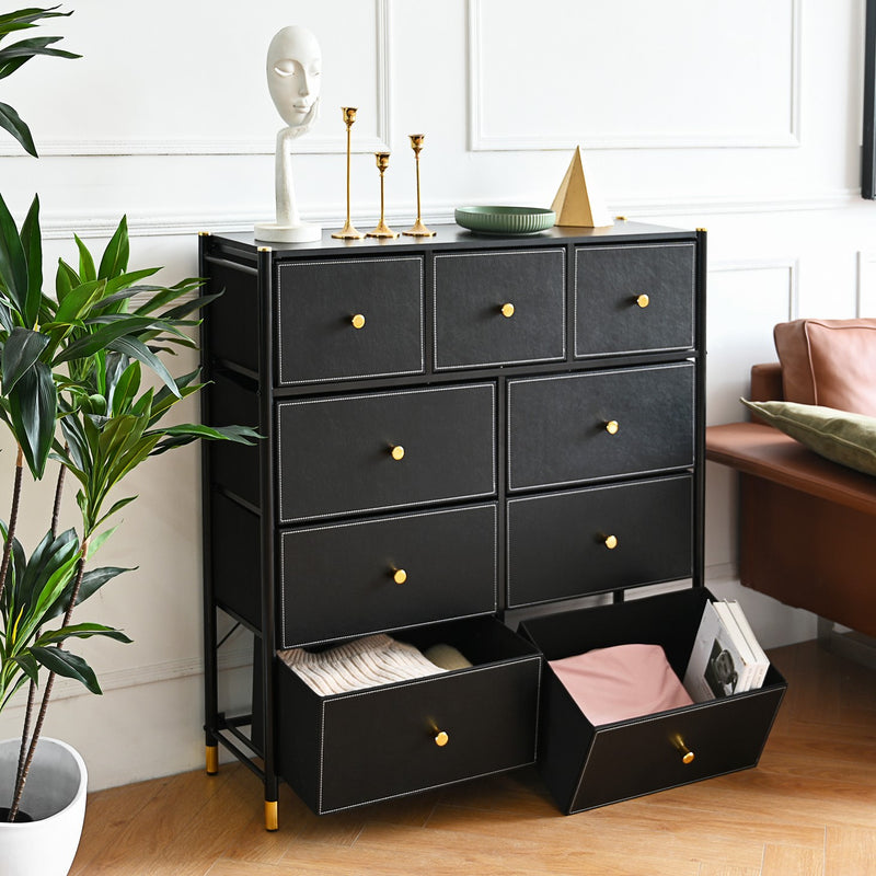 Bigroof Modern 9 Drawer Dresser